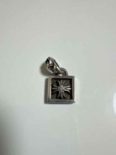 Chrome Hearts Framed CH Plus Charm "Silver"