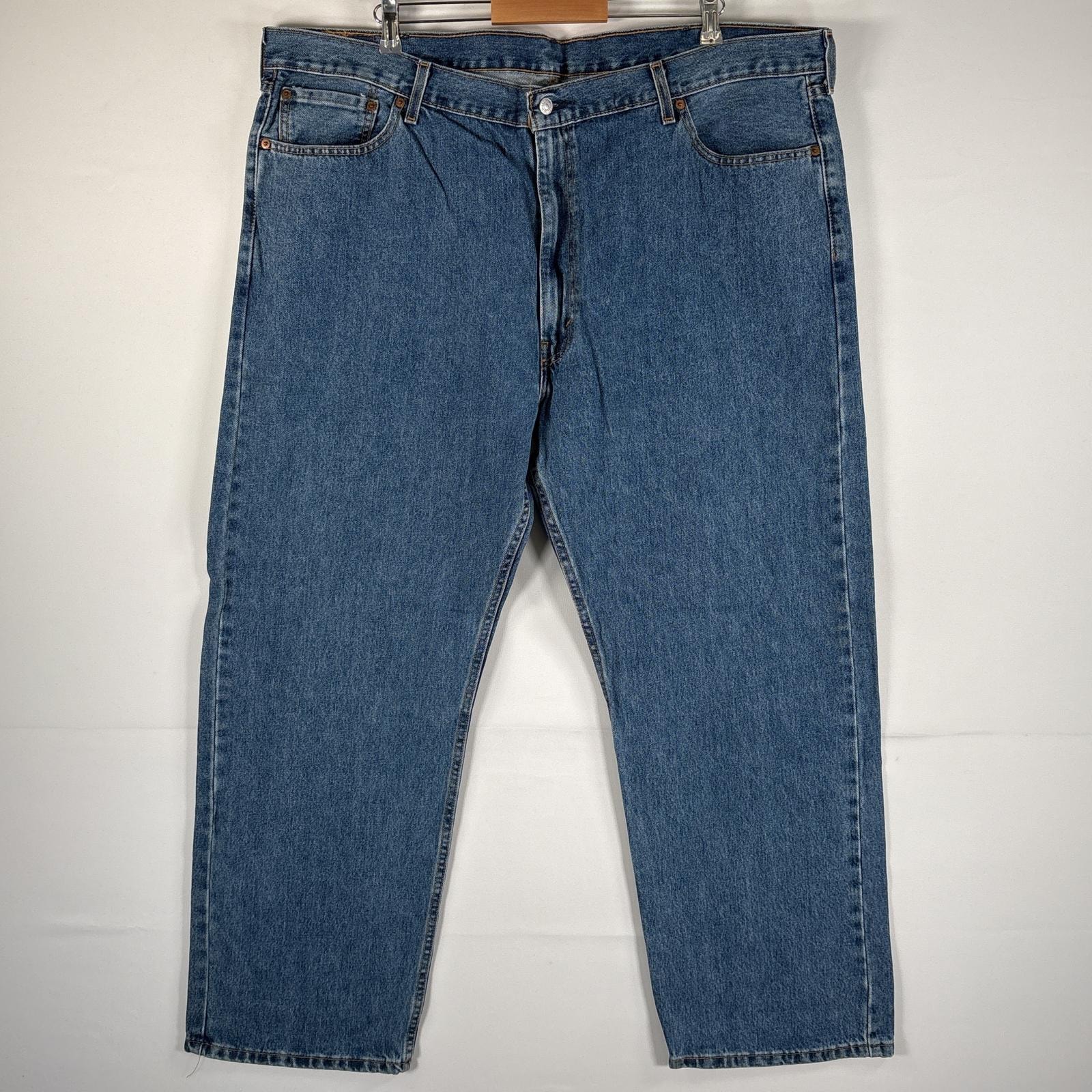 古着 リーバイス Levi's デニムパンツ 505 ブルーデニム ジーンズ ジーパン ストレート 大きいサイズ コインポケット w48 L32  ブルー メンズ