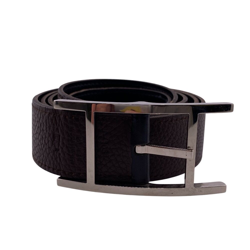 エルメス HERMES ベルト カンタン ブラウン