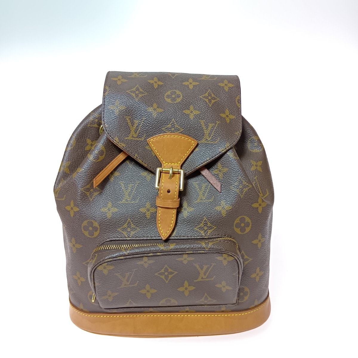 LOUIS VUITTON ルイヴィトン モノグラム モンスリ・ミドルサイズ リュック M51136 ブラウン