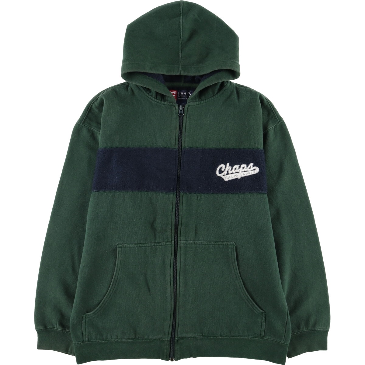 古着 ラルフローレン Ralph Lauren CHAPS チャップス スウェットフルジップパーカー メンズM相当/eaa578191