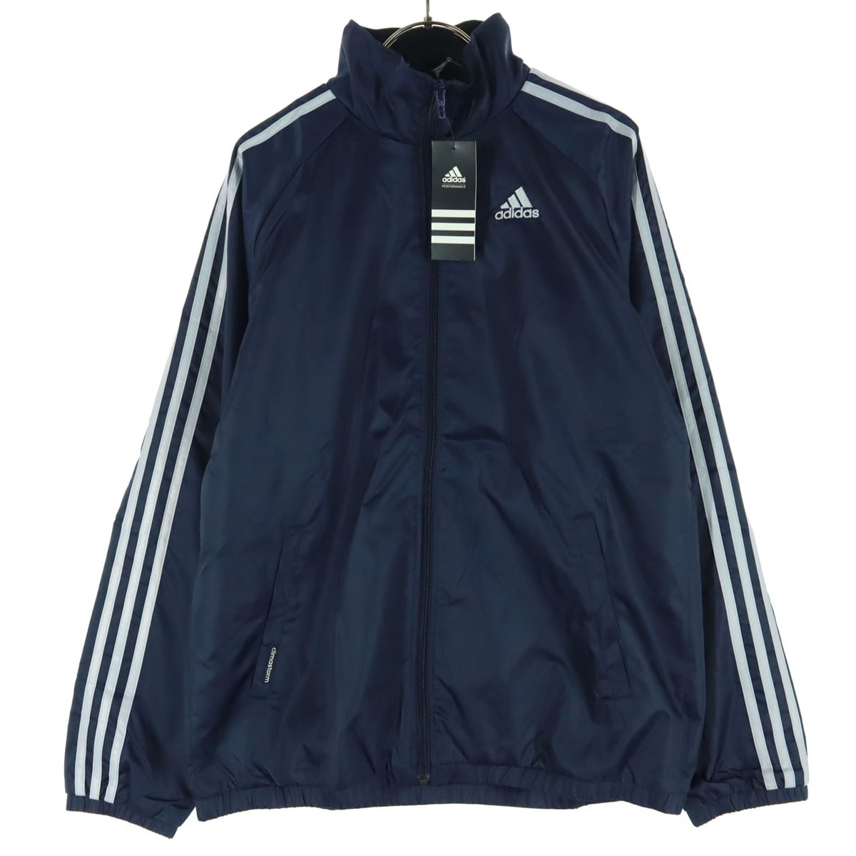 未使用 adidas アディダス ワンポイントロゴ 長袖 トラックジャケット M ネイビー ジャージ