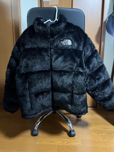 Supreme x The North Face Faux Fur Nuptse Jacket "Black"