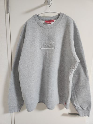 Supreme Cutout Logo Crewneck "Grey"