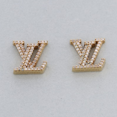 LOUIS VUITTON ルイ・ヴィトン ブルック ドレイユ LV アイコニックピアス ピアス M00609 メタル ゴールド レディース【中古】