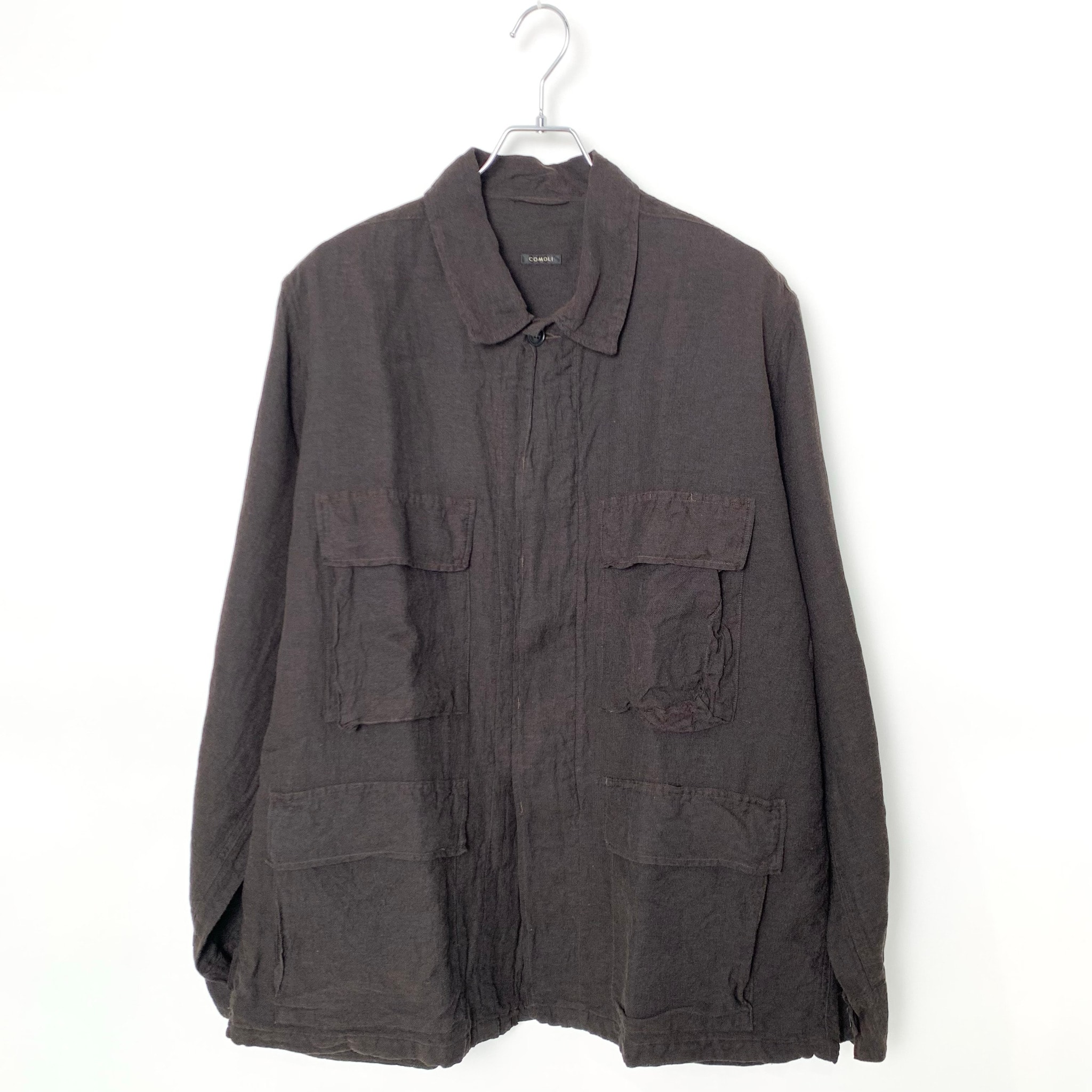 COMOLI Silk Cotton B.D.U. Jacket "Brown"