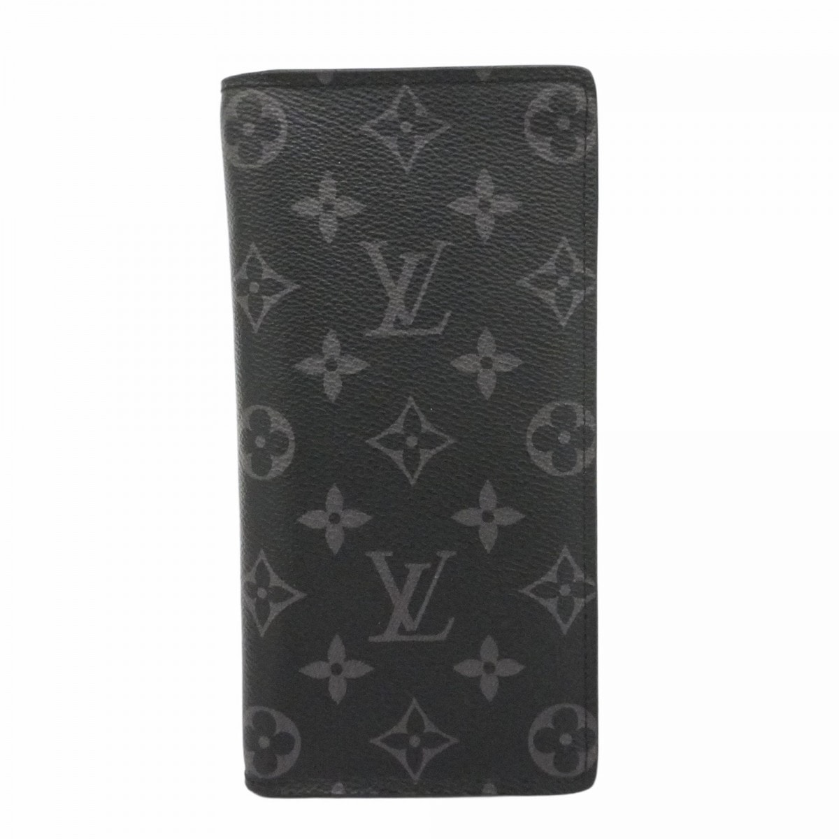 【6cd5358-k】ルイヴィトン 長財布 モノグラム・エクリプス ポルトフォイユブラザ M61697 ブラック【中古】メンズ