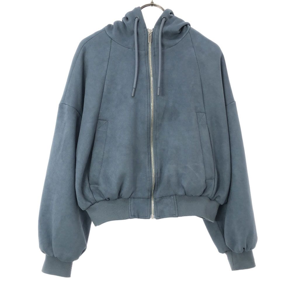 ZARA 長袖 スエードライク ジップパーカー