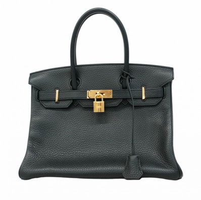 ★最終価格★SALE【6ac2176-g】エルメス ハンドバッグ バーキン30 トリヨンクレマンス ブラック ゴールド金具 T刻印【中古】レディース