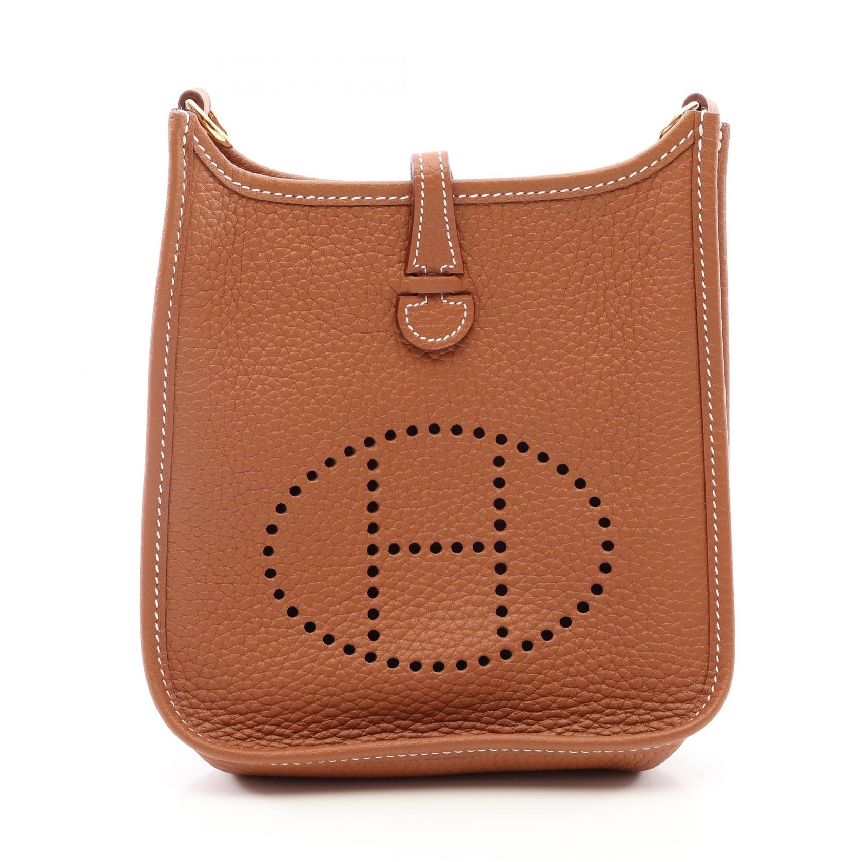 エルメス HERMES エヴリンTPM アマゾン ゴールド ショルダーバッグ バッグ トリヨンクレマンス トリヨンクレマンス レディース ブラウン系 【中古】