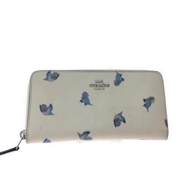 ▼▼COACH コーチ レディース 長財布 ラウンドファスナー ディズニー限定コラボ シンデレラ フライングバード C2893 アイボリー