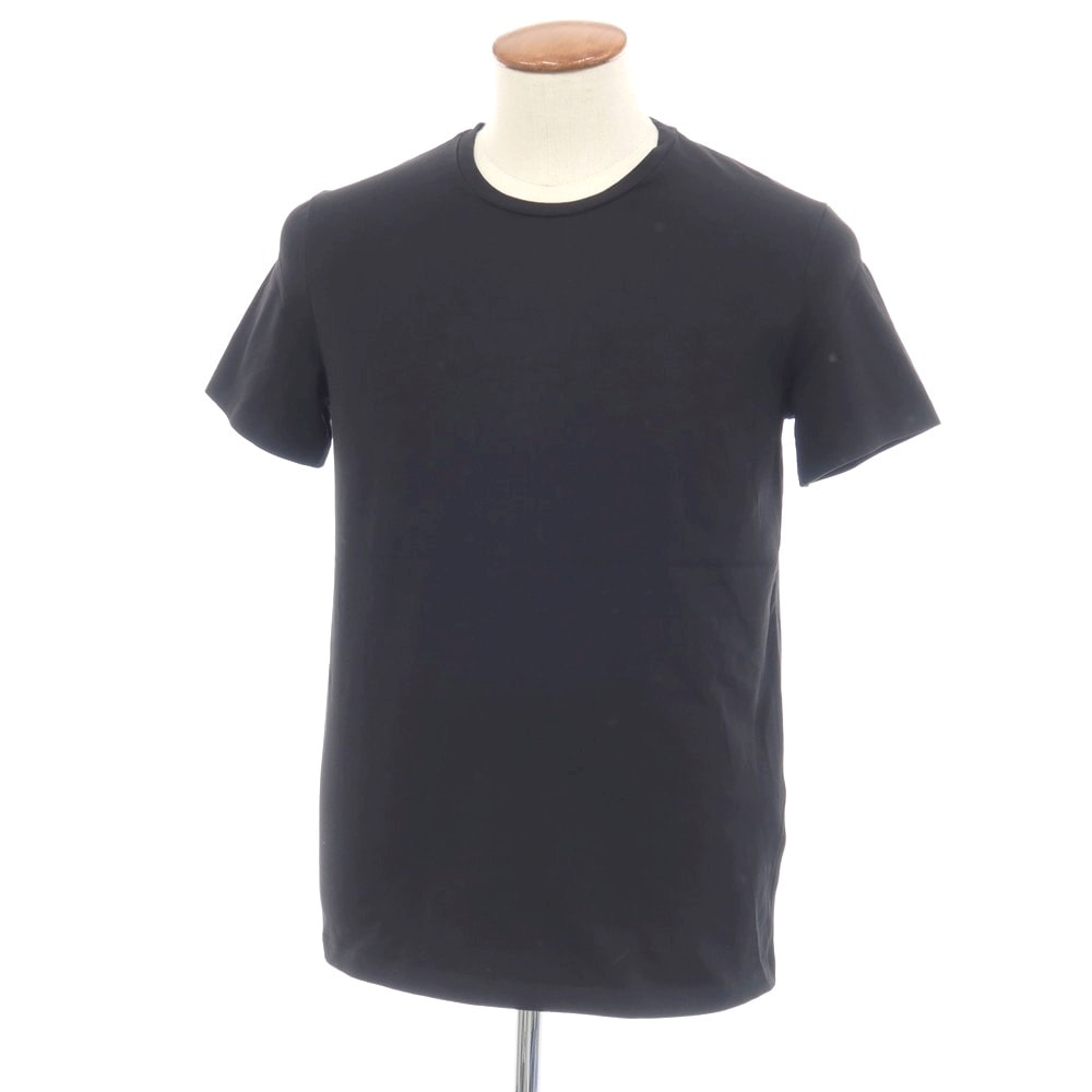 【中古】ジルサンダー JIL SANDER ストレッチ コットン クルーネック 半袖Tシャツ ブラック【サイズM】【メンズ】