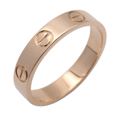 カルティエ CARTIER ミニラブリング リング・指輪 ジュエリー K18PG(ピンクゴールド) メンズ レディース ゴールド系 【中古】