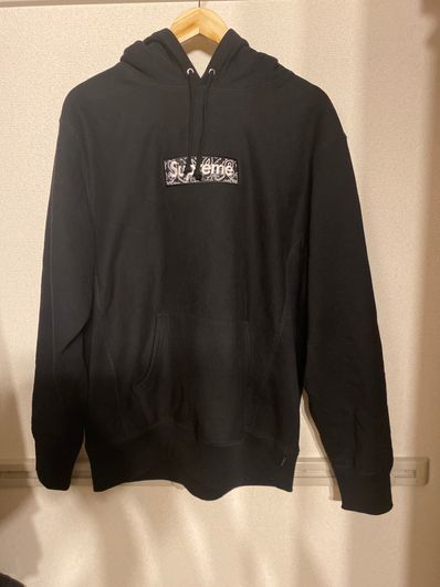 Supreme Bandana Box Logo Hooded Sweatshirt "Black"
