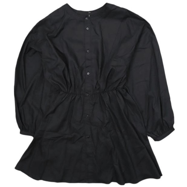 Ray BEAMS レイビームス 21SS ウエストギャザーロングブラウス 63-11-0366-803 ONE SIZE BLACK 2way 長袖 シャツ トップス g13171