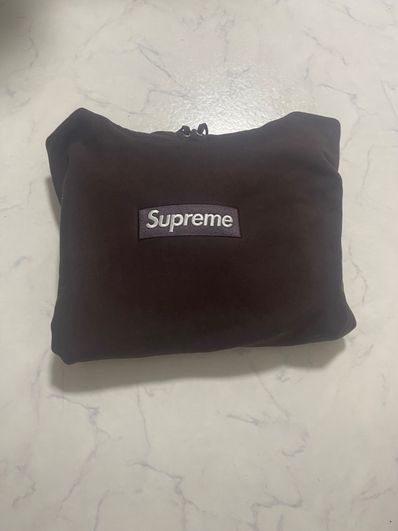 Supreme Box Logo Hooded Sweatshirt "Dark Brown" (21FW)