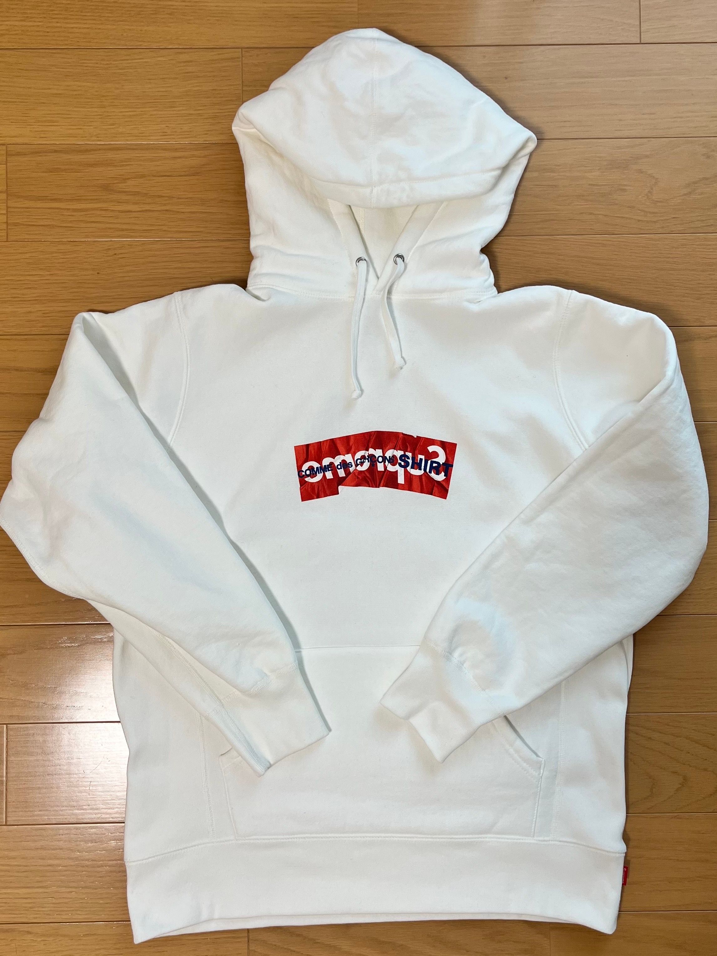 Supreme Comme Des Garcons SHIRT Box Logo Hooded Sweatshirt "White"