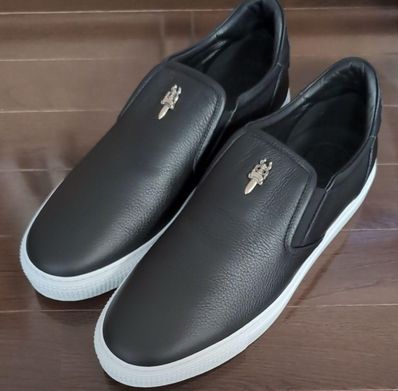 Chrome Hearts Mid Top Side Gore Leather Sneaker "Black/White"