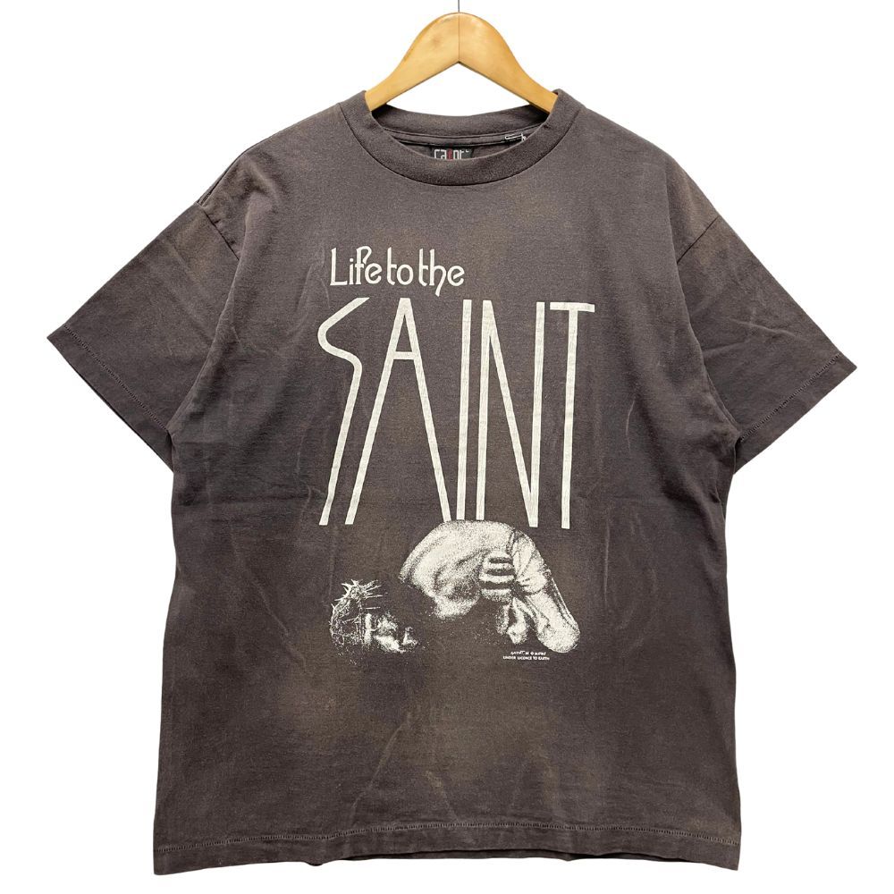 SAINT MICHAEL セントマイケル 品番 SM-S22-0000-018 SS TEE LttS 加工 半袖Tシャツ 51826
