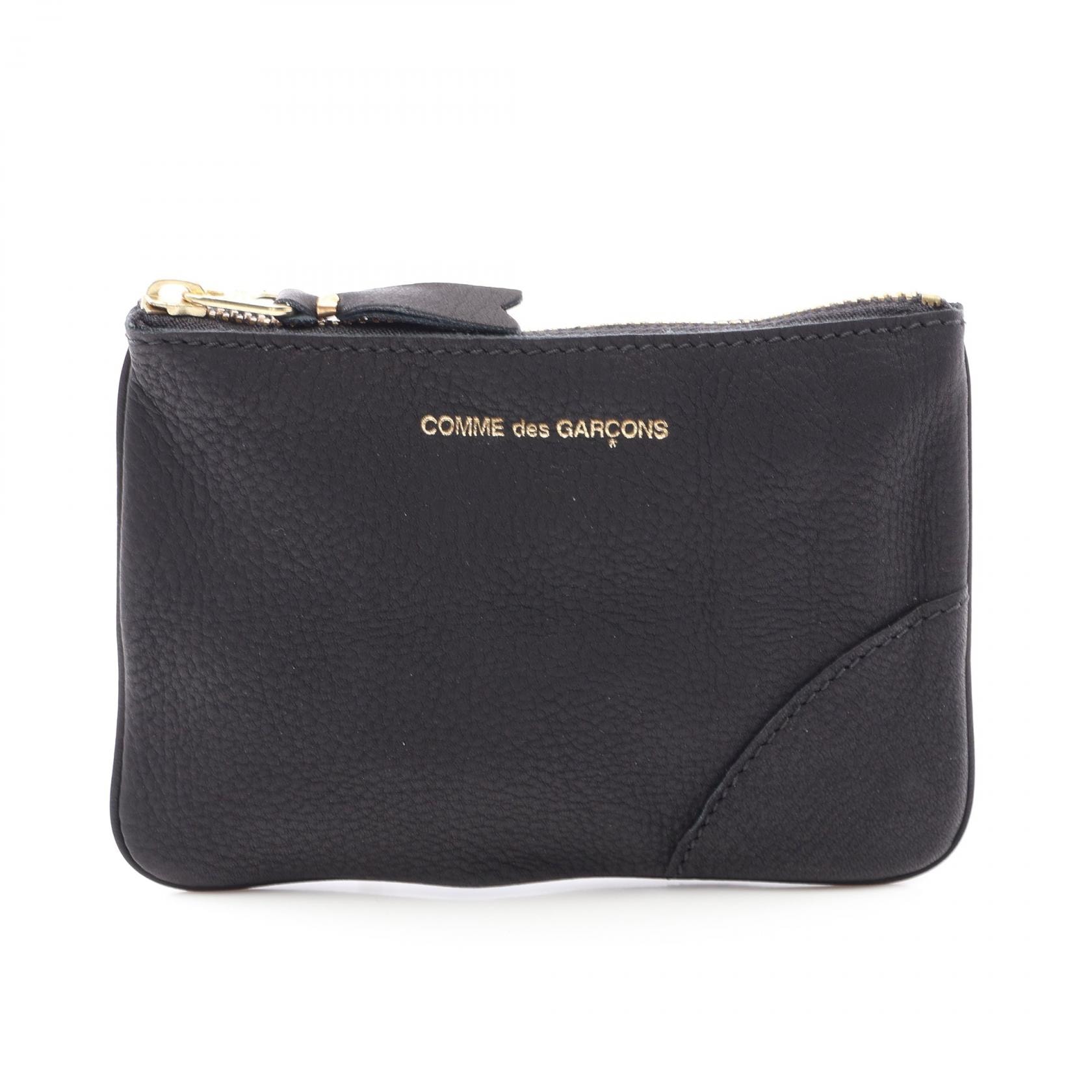 コムデギャルソン コムデギャルソン COMME des GARCONS COMME des GARCONS コインケース ポーチ バッグ レザー メンズ レディース ブラック系 SA8100WW1 【新品】