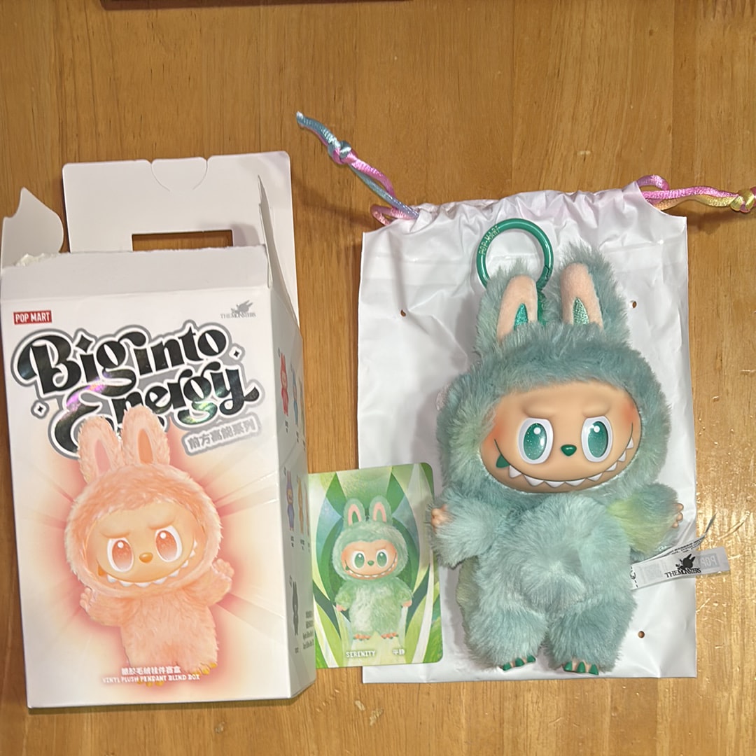 POP MART THE MONSTERS (LABUBU) Big into Energy Series Plush Pendant SERENITY