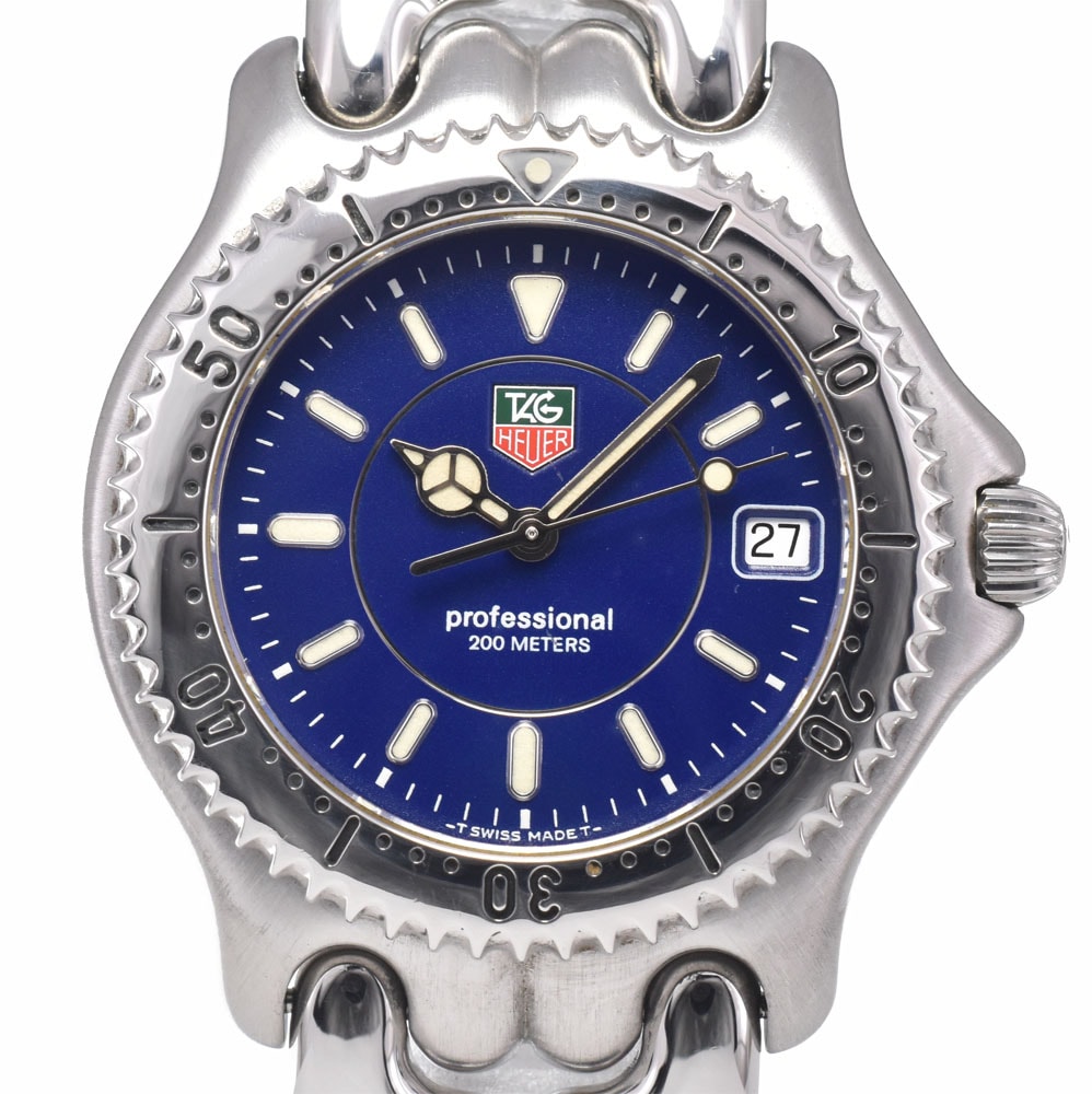 タグホイヤー TAG HEUER WG111A S/el プロフェッショナル ブルー クォーツ メンズ 良品 箱付き 腕時計 A#149368