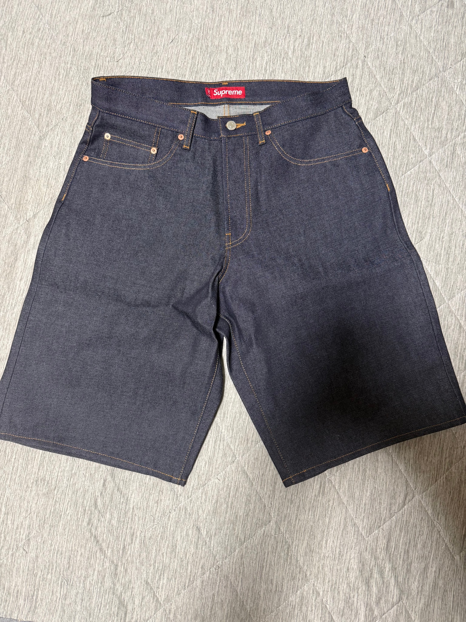 Supreme Baggy Selvedge Denim Short (26SS) "Rigid Indigo"