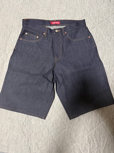 Supreme Baggy Selvedge Denim Short (26SS) "Rigid Indigo"