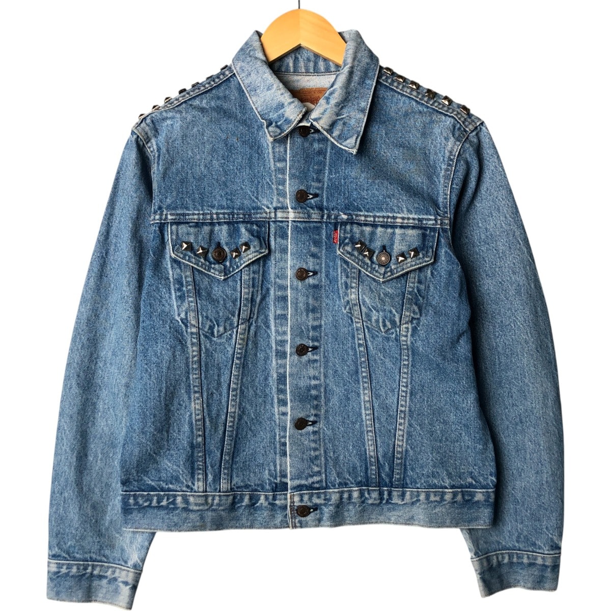 古着 90年代 リーバイス Levi's スタッズ デニムジャケット Gジャン USA製 メンズM相当 ヴィンテージ/eaa573127