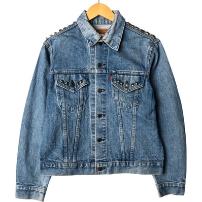 古着 90年代 リーバイス Levi's スタッズ デニムジャケット Gジャン USA製 メンズM相当 ヴィンテージ/eaa573127
