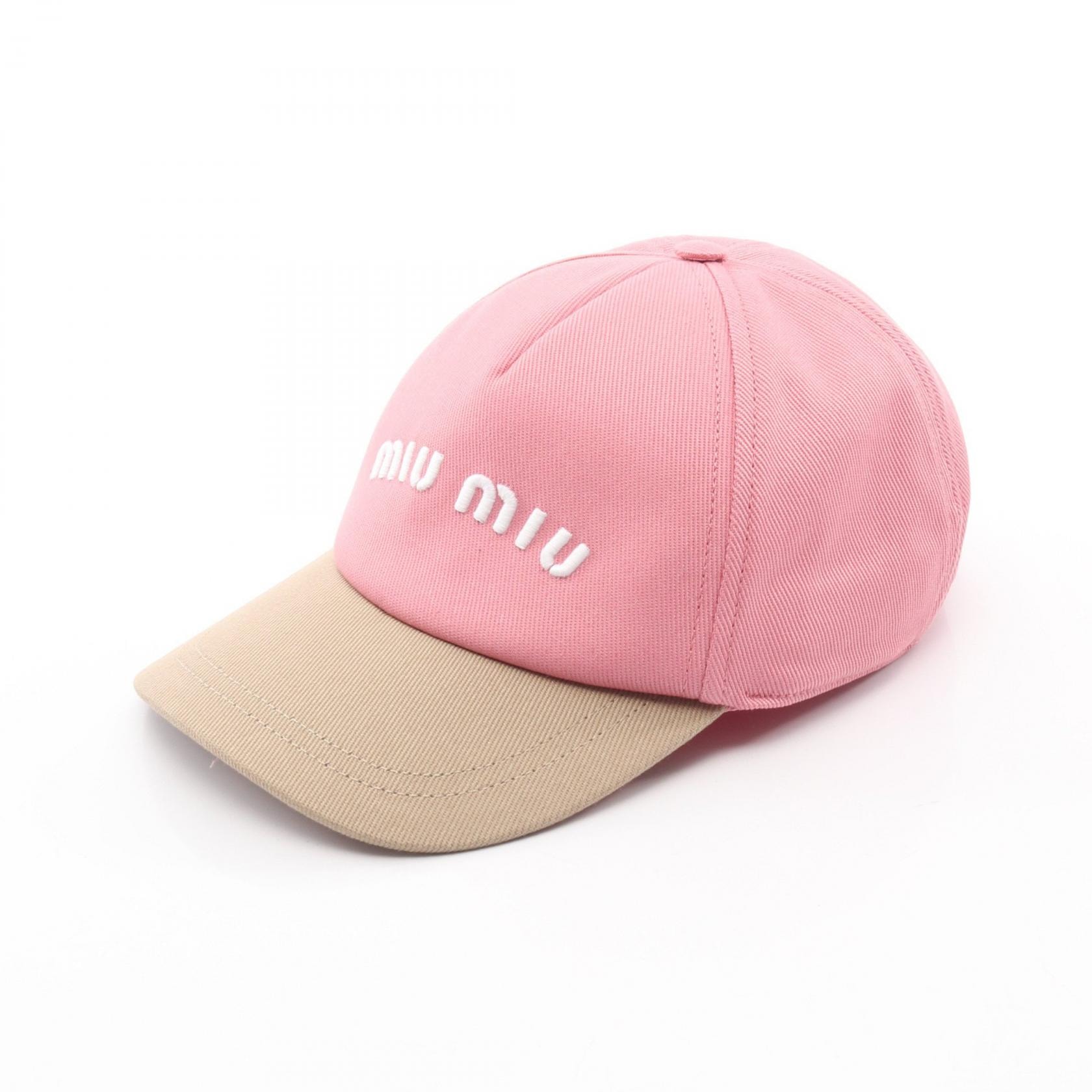 A+ (新品・未使用(ワケあり))】ミュウ ミュウ Miu Miu ロゴ刺繍 ベース