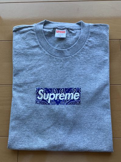 Supreme Bandana Box Logo Tee "Grey"