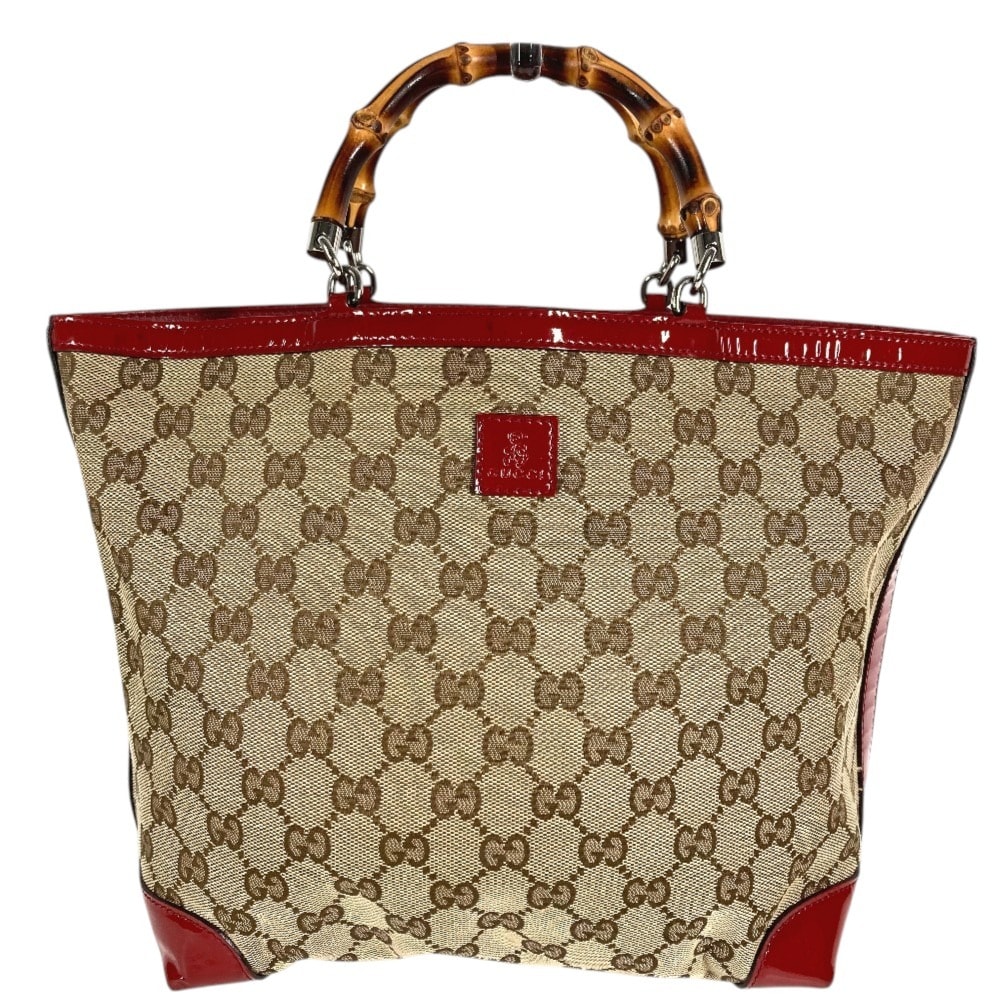 グッチ GUCCI GG ロゴ バンブー 311175 チルドレンズ カバン トートバッグ ハンドバッグ GGキャンバス ベージュ