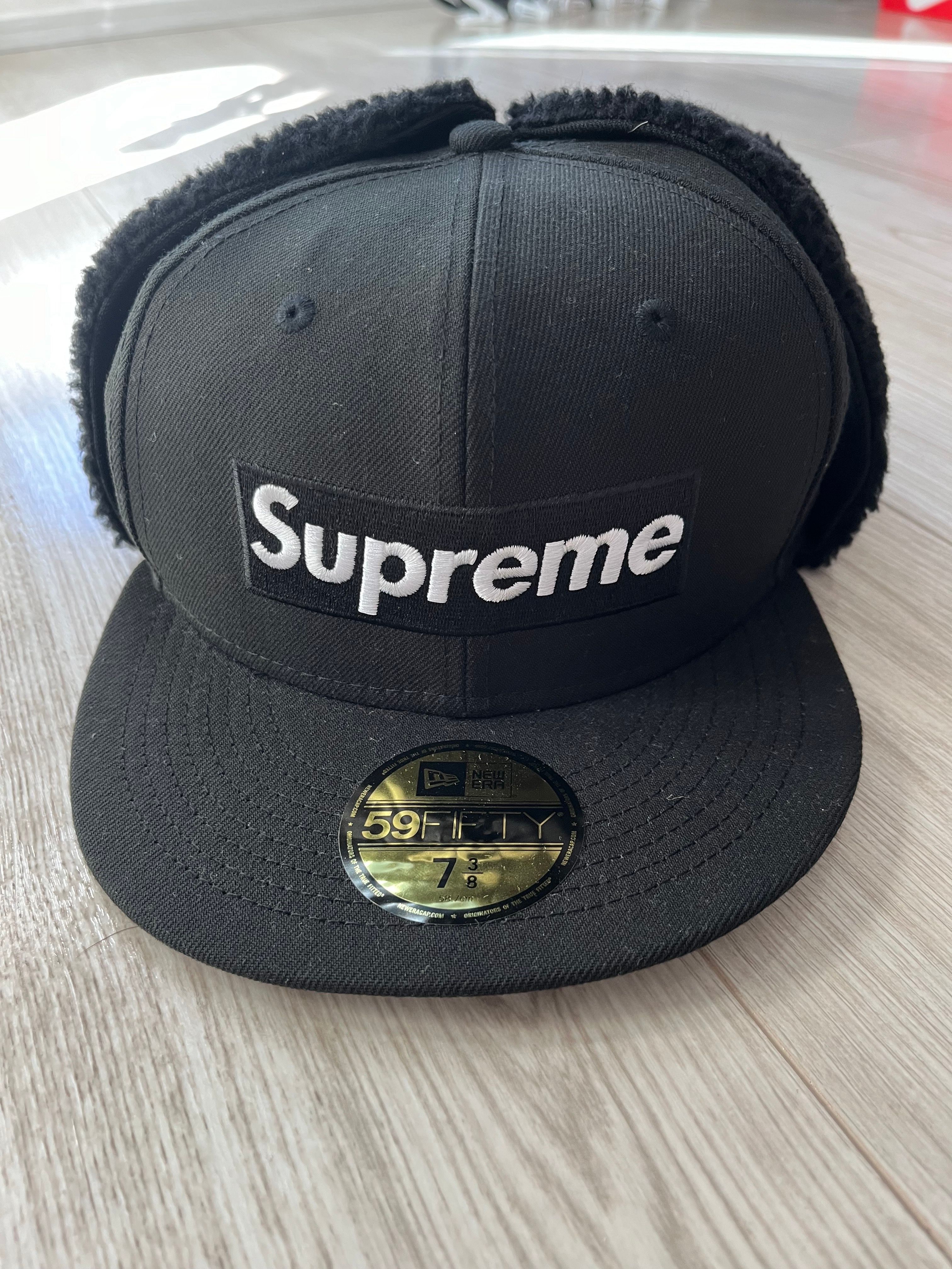 Supreme Earflap Box Logo New Era "Black"