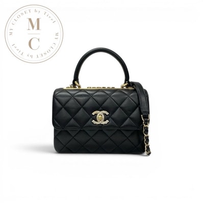シャネル CHANEL バッグ ショルダーバッグ ブラック ゴールド トップハンドル マトラッセ ココマーク ラインストーン ターンロック チェーン ロゴ ラムスキン