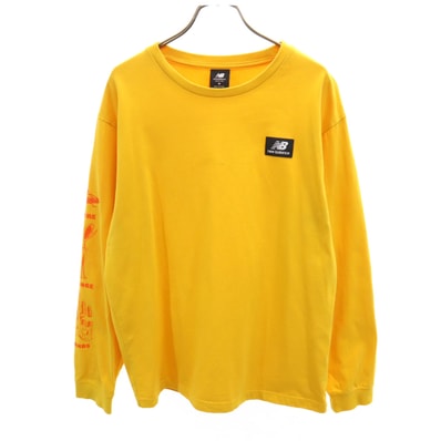 NEW BALANCE ニューバランス 長袖 Tシャツ M イエロー ロンT