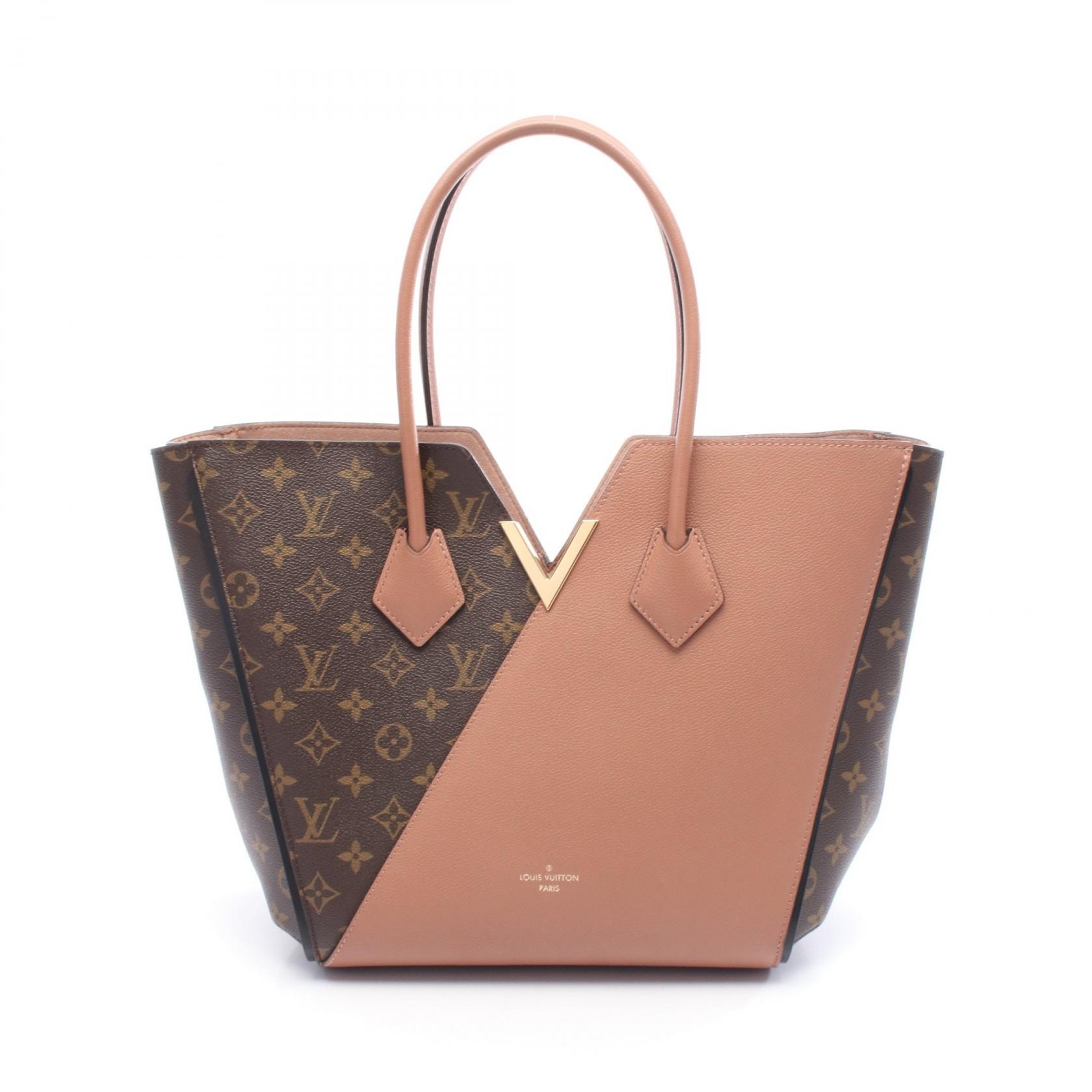 ルイ・ヴィトン LOUIS VUITTON キモノMM モノグラム ボアドゥローズ トートバッグ バッグ PVCコーティングキャンバス レザー モノグラム レディース ブラウン系 / ピンク系 M41594 【中古】