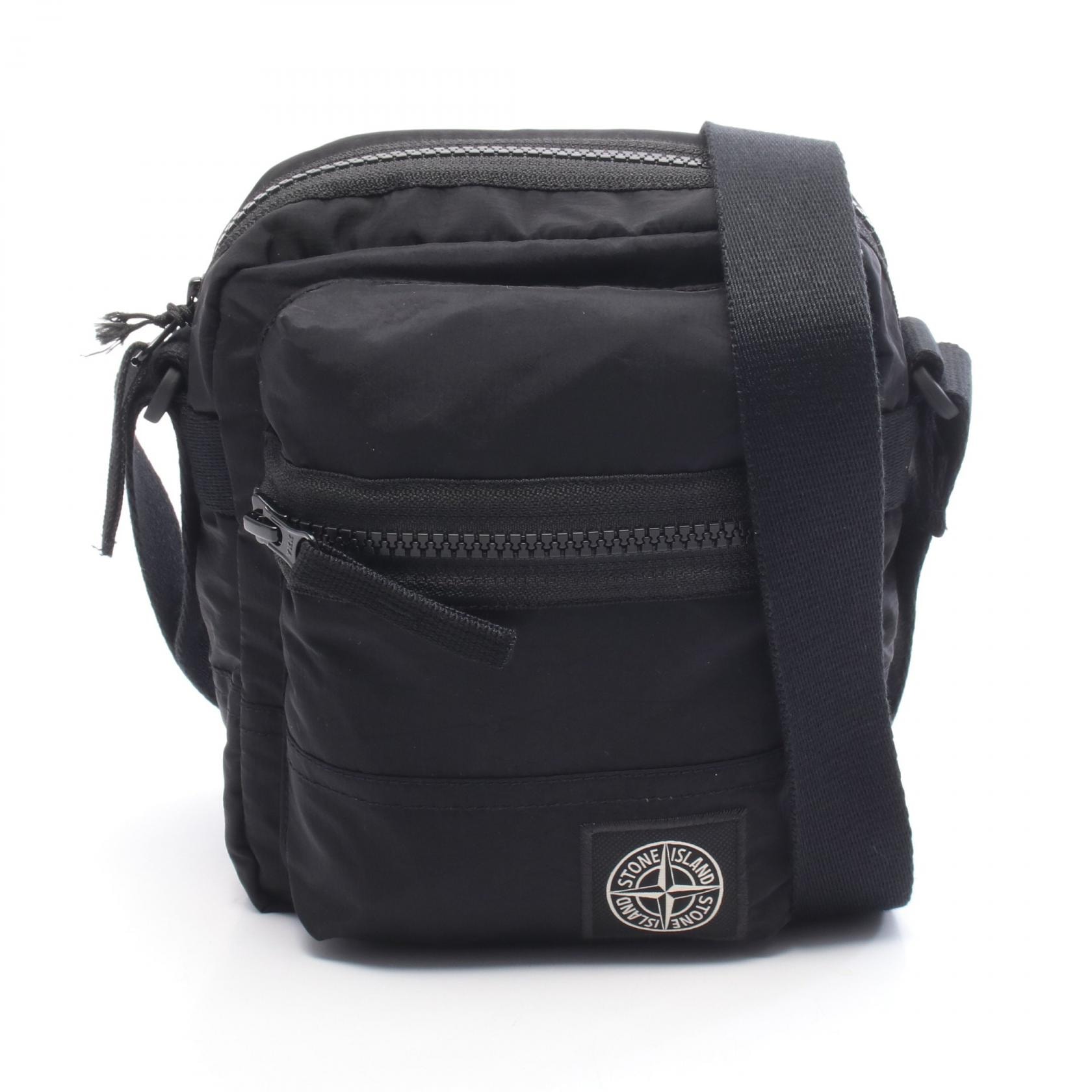 ストーンアイランド STONE ISLAND ロゴパッチ ショルダーバッグ バッグ ナイロン メンズ レディース ブラック系 L2S159200015V0029 【新品】
