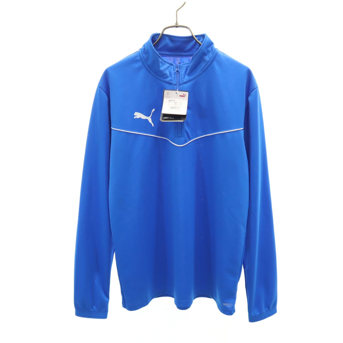 未使用 PUMA プーマ トレーニング 長袖 ハーフジップ ウェア L ブルー