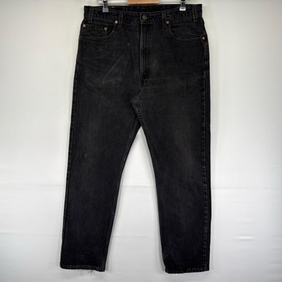 古着 90's/90年代 リーバイス Levi's USA製 デニム パンツ 505 ストレート ジーパン ジッパーフライ W38 L32 ブラック系 メンズ