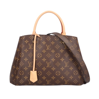 ルイヴィトン モンテーニュMM モノグラム ショルダーバッグ モノグラムキャンバス M41056 ブラウン レディース LOUIS VUITTON 中古