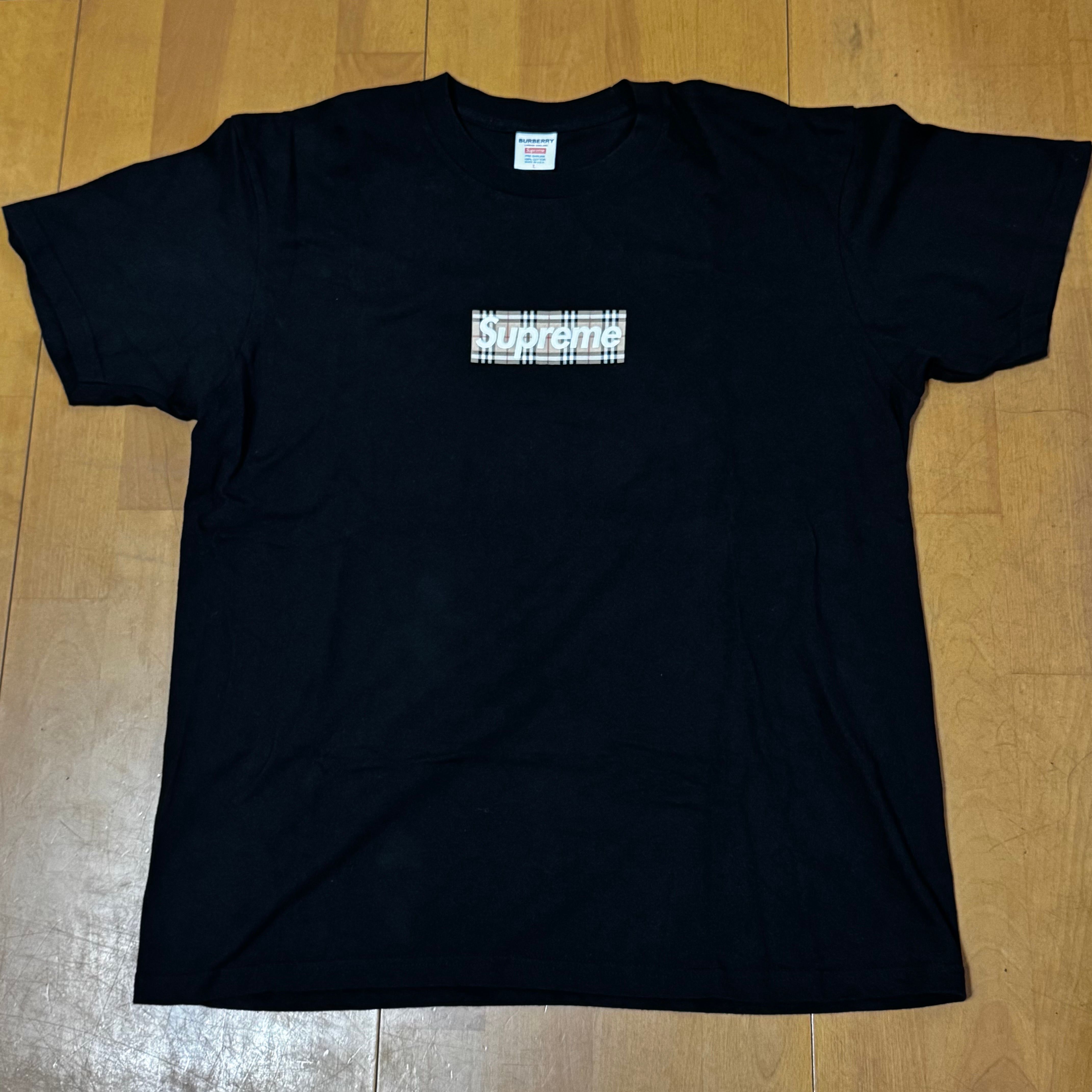 Supreme / Burberry Box Logo Tee "Black"