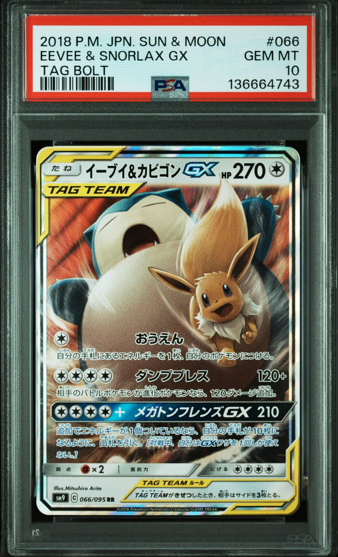 イーブイ&カビゴンGX RR [SM9 066/095](拡張パック「タッグボルト」)