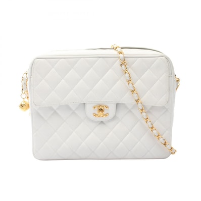 シャネル CHANEL マトラッセ ココボール ショルダーバッグ バッグ キャビアスキン(グレインドカーフ) レディース ホワイト系 【中古】