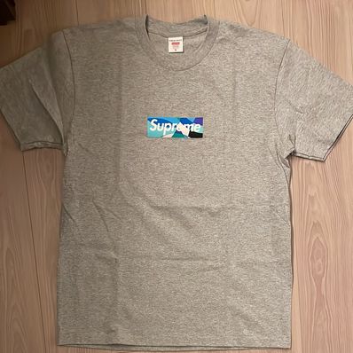 Supreme / Emilio Pucci® Box Logo Tee "Grey/Blue"