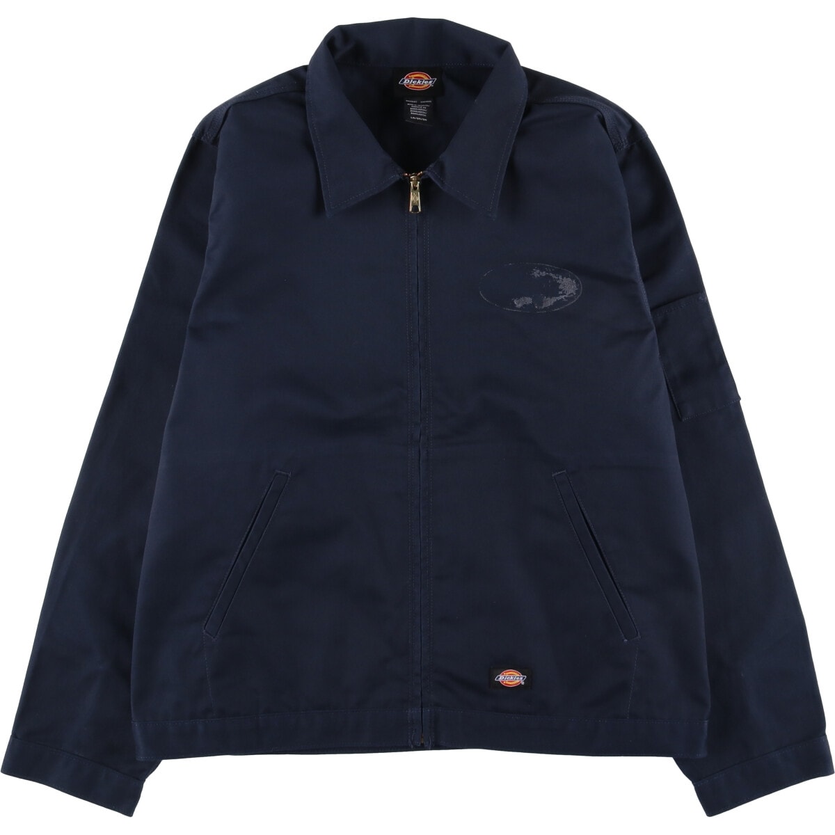 古着 ディッキーズ Dickies 犬柄 バックプリント ワークジャケット メンズL相当/eaa544507