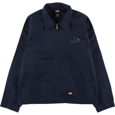 古着 ディッキーズ Dickies 犬柄 バックプリント ワークジャケット メンズL相当/eaa544507