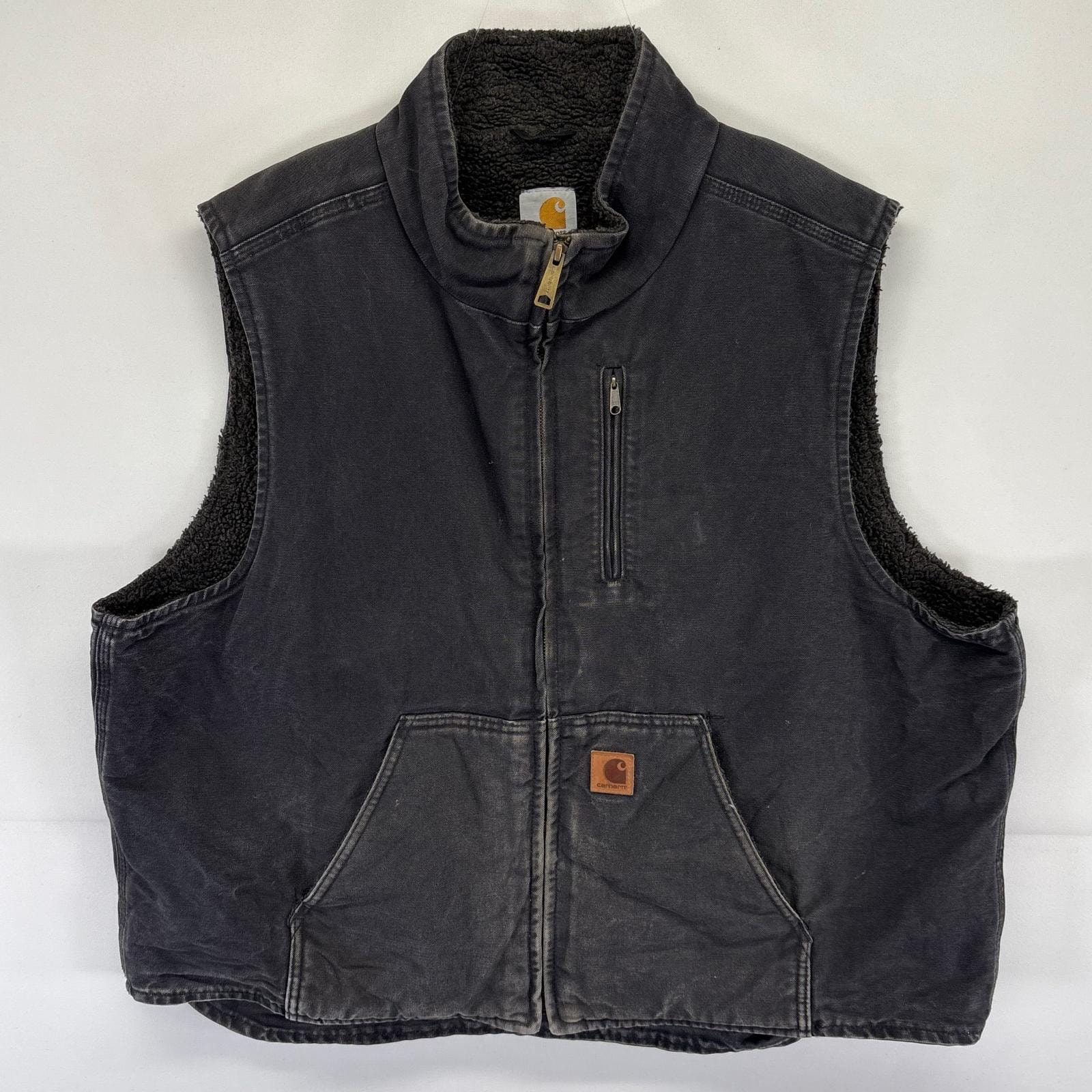 C (やや傷や汚れあり)】古着 カーハート Carhartt ダック ベスト