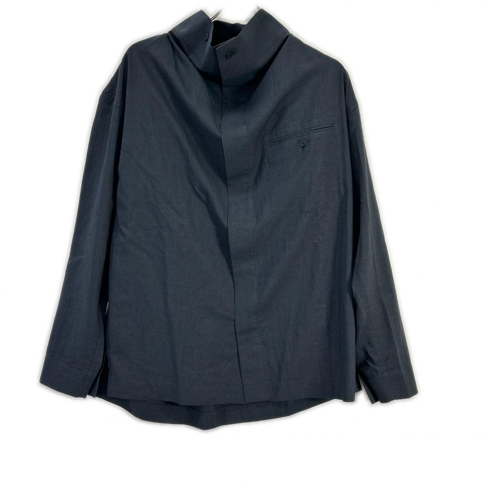 オムプリッセ イッセイミヤケ グレー HP61FJ321 PL RAMIE SHIRT 2