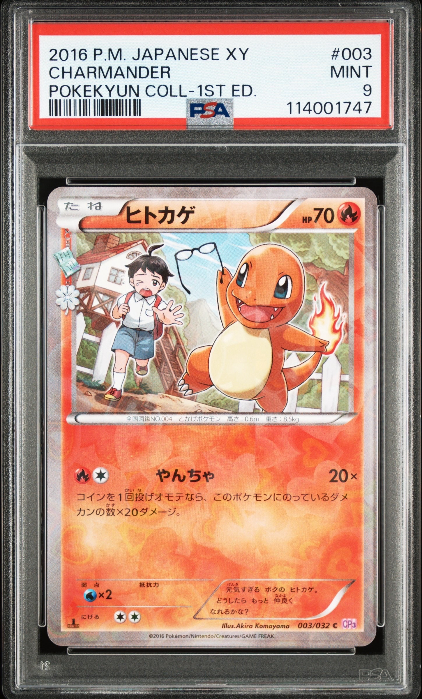 PSA9】ヒトカゲ C :1ED [CP3 003/032](コンセプトパック「ポケキュン